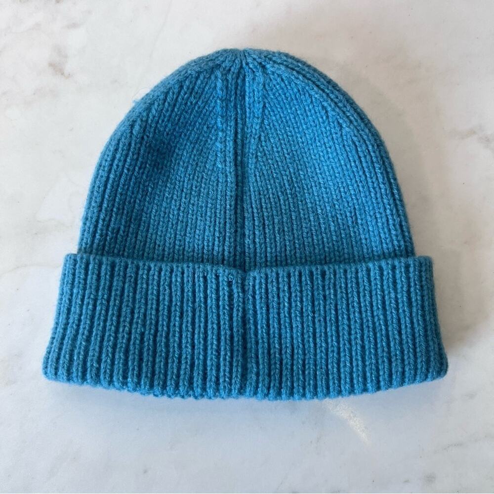 The North Face Teal Blue Knit Beanie - Picture 2 of 8